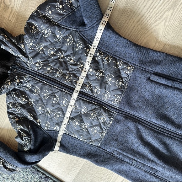 Burton Blue Print and Knit Long Jacket Small - Picture 10 of 12